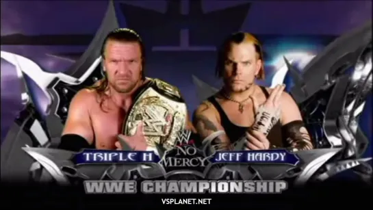 Triple H vs Jeff Hardy for WWE Championship - WWE No Mercy 2008