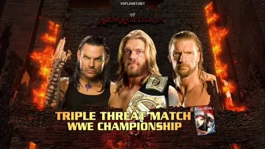 Jeff Hardy vs. Edge (c) vs. Triple H - WWE Championship match - WWE Armageddon 2008