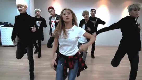 mirrored [Dance Practice] BOYFRIEND - BOUNCE 안무연습 Bora feat. SISTAR