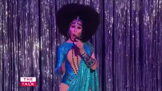 Chad Michaels on The Talk as Cher performing for Cher