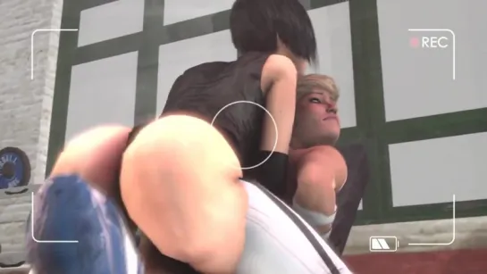 Edge Fitness Class-Futa Faith x Cassie Cage (Mirrors Edge, Mortal Kombat sex)