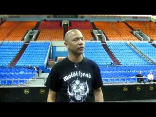 Danko Jones opening for GNR in Moscow, Greetings from Olympiski Arena