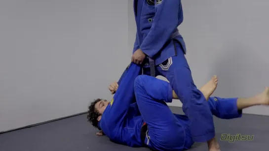 Jon Satava - X Guard - backwards foot sweep