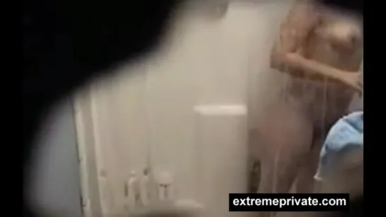 erotic shower my step mom on hidden camera