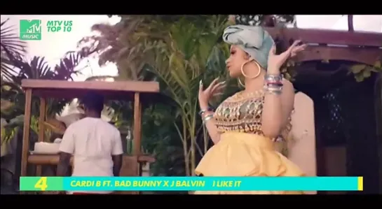 Cardi B, Bad Bunny & J Balvin - I Like It (MTV Music Polska) MTV US TOP 10. 4 место