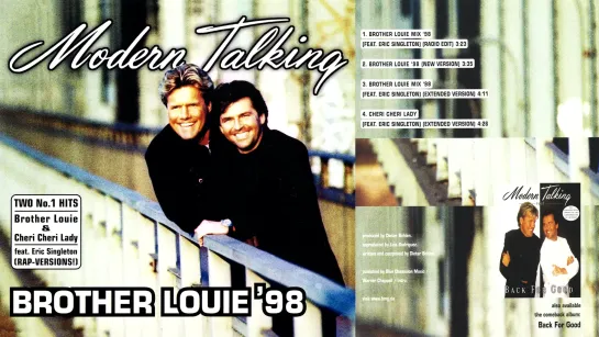 [1998 Maxi-Single] Modern Talking - Brother Louie Mix 98 (Vinyl 12“)