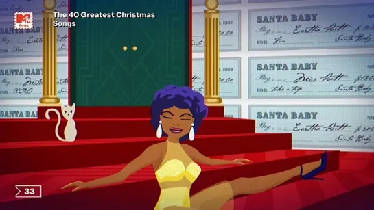 Eartha Kitt - Santa Baby (MTV Xmas) The 40 Greatest Christmas Songs. 33 место