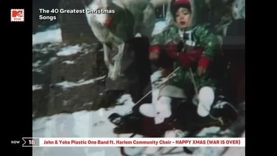 John & Yoko Plastic Ono feat. Harlem Community Choir - HAPPY XMAS (MTV Xmas) The 40 Greatest Christmas Songs. 18 место