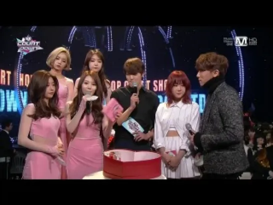 140213 Soyou & JungGiGo - Interview @ M! Countdown