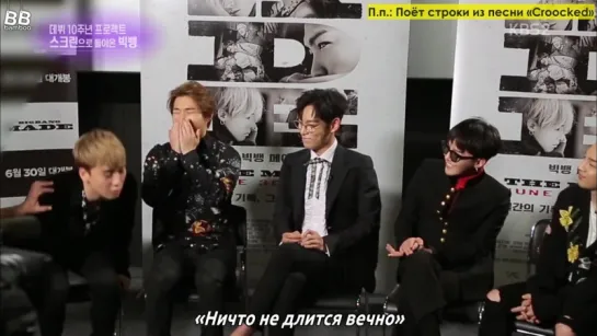 [BAMBOO рус.саб] BIGBANG на шоу Entertainment Weekly