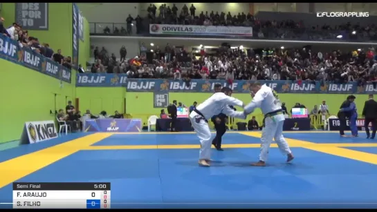 Saulo Ribeiro vs Francisco Araujo #ibjjfeuro19