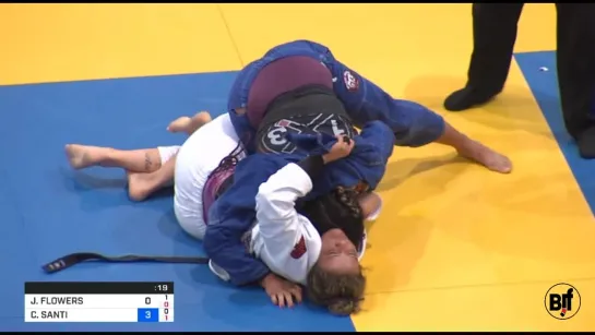 Carina Santi vs Jessica Flowers #IBJJFEURO19