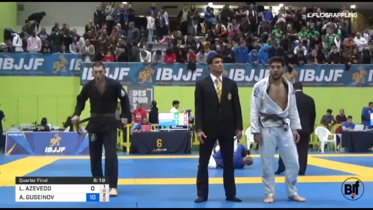 LUCAS AZEVEDO vs ABDULBARI GUSEINOV  #ibjjfeuro19 #нашинаIBJJFEURO