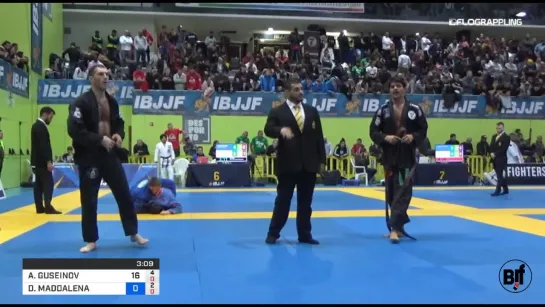 ABDULBARI GUSEINOV vs DANIEL MADDALENA #ibjjfeuro19 #нашинаIBJJFEURO