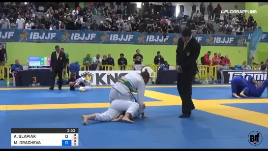 ANDZELIKA GLAPIAK vs MARIIA GRACHEVA #ibjjfeuro19 #нашинаIBJJFEURO