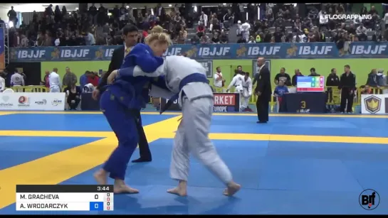 MARIIA GRACHEVA vs AGNIESZKA WRODARCZYK  #ibjjfeuro19 #нашинаIBJJFEURO