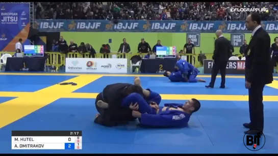 Hutel vs Dmitrakov #нашинаIBJJFEURO #IBJJFEURO19