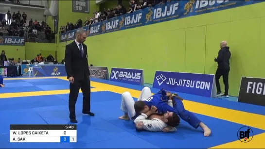 Aleksandr Sak vs Wesley Lopes Caixeta (с комментраиями) #bjf_нашилюди #ibjjfeuro2020