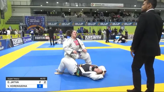 OCÉANE JATIVA vs VERONIKA KORENIUGINA  #ibjjfeuro2020 #bjf_нашилюди