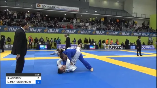 1 ROMAN ANDREEV vs LEVENT MENTES BAYTAROGLU #ibjjfeuro2020