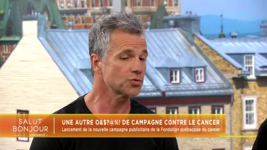 Bruno Pelletier - À Salut Bonjour ce matin pour parler de la nouvelle campagne de la Fondation québécoise du cancer