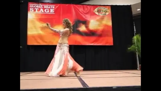 Maria at Adventures in Travel Expo - belly dance - drum solo