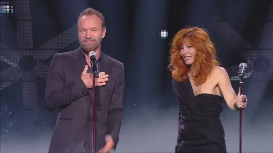 MYLENE FARMER feat. STING || Stolen Car || Угнанная Машина || live @ NRJ music awards, TF1 || 07.11.2015