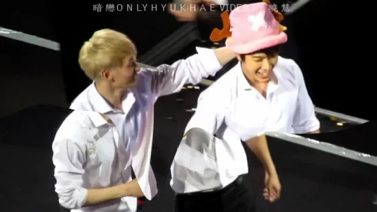 [HD Fancam] 120414 SS4 Shanghai 【 EunHae _♥ 】 Donghae say _ Eunhyuk likes me