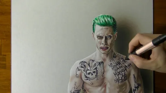 Joker Suicide Squad Drawing - 3D Art