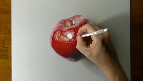 Drawing a Red Apple - I have a (lot of) pen I have a apple...