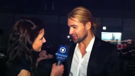 David Garrett - JOSE CARRERAS SPENDENGALA ( backstage interview ) - 15.12.2011