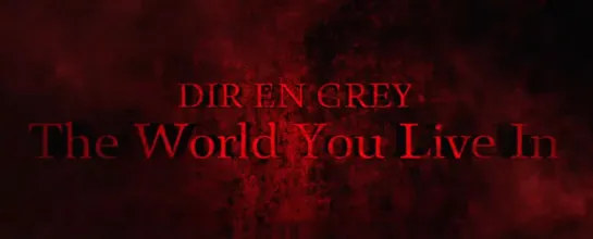 DIR EN GREY「The World You Live In」live show at Zepp Yokoham 2020.03.28