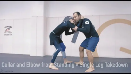 Marcelo Garcia - Collar and Elbow from Standing - Single Leg Takedown