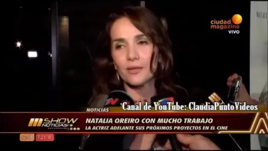 Natalia Oreiro y dos nuevos proyectos de  cine.