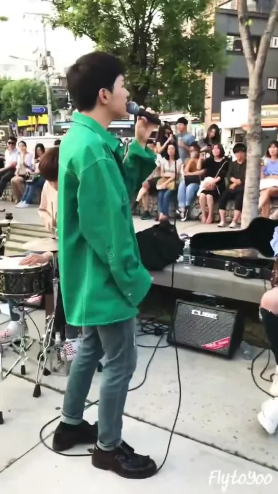 [29.06.18] N.Flying - Crossroad (Hweseung) @ OFF TO FLYING Hongdae Busking