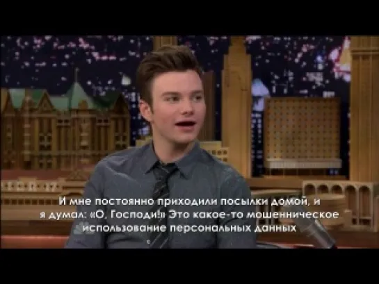 Chris Colfer on The Tonight Show Starring Jimmy Fallon (рус.суб.)