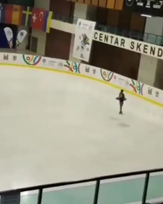 Анна Щербакова, 4Lz warmup - Зимний Юношеский Олимпийский Фестиваль 2019