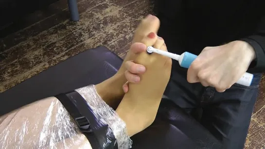 Kirstie's Mummified Foot Tickle Session