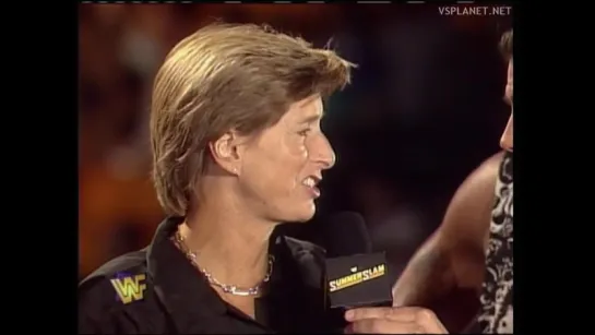 New Jersey Governor Christie Whitman @ WWF Summerslam 1997