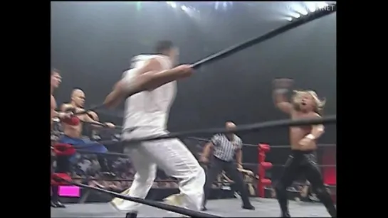 Jerry Lynn, AJ Styles, Low Ki vs Jorge Estrada, Jimmy Yang, Sonni Siaki, NWA TNA #1, 19.06.2002