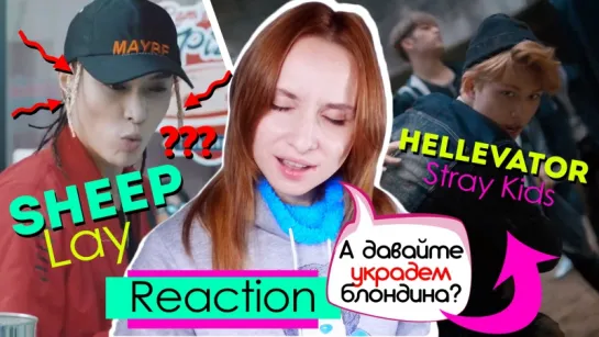 LAY (EXO) - SHEEP + STRAY KIDS - HELLEVATOR MV REACTION/РЕАКЦИЯ | KPOP ARI RANG