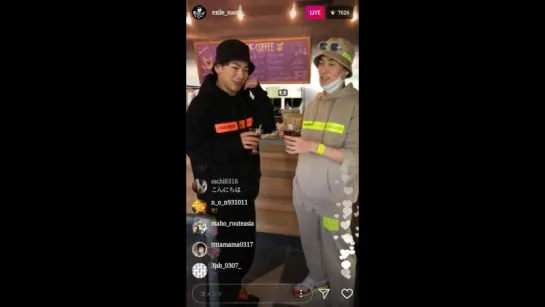 NAOTO TETSUYA (EXILE) Instagram LIVE (19.05.18)