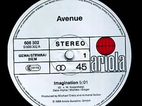 Avenue - Imagination ( official video ) ( 1986 ) ( videomix )