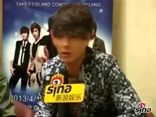 130412 Интервью "Take FTIsland" для Sina