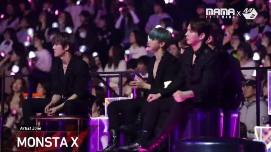 [VK][181212] MONSTA X Reaction to TWICE Performance @ MAMA 2018 in Japan