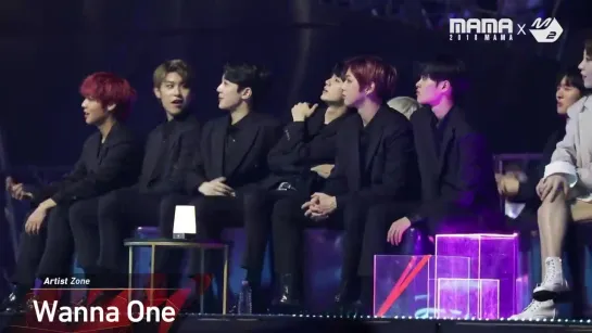 [VK][181212] WANNA ONE Reaction to MONSTA X Performance @ MAMA 2018 in Japan