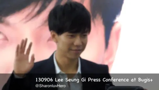 130906 Lee Seung Gi Press Conference at Bugis+ - Ending (720p)