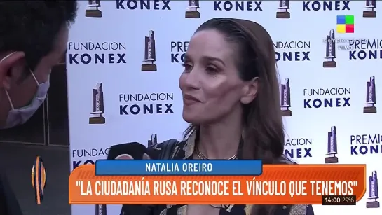 Natalia Oreiro, luego de obtener la ciudadanía rusa_ Es un reconocimiento al vín