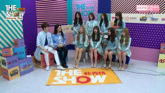 160510 Lovelyz @ The Show Warm-up Time Interview