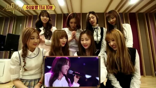 160429 Lovelyz Reaction on JungIn Cover "Ah-Choo"